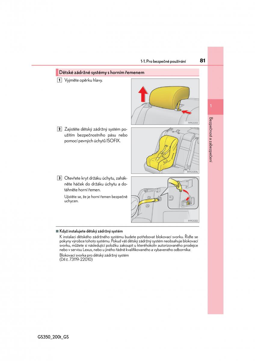 Lexus GS F IV 4 navod k obsludze / page 81