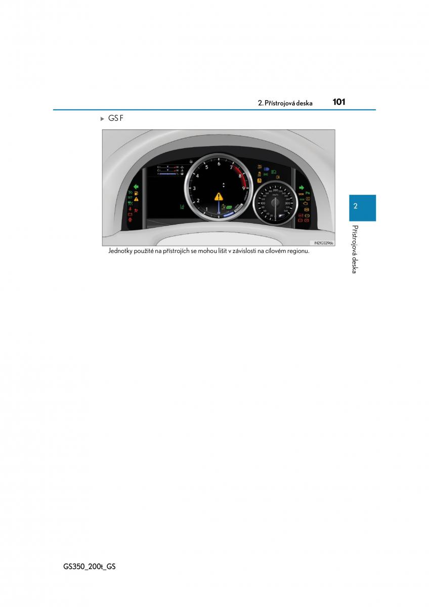 Lexus GS F IV 4 navod k obsludze / page 101