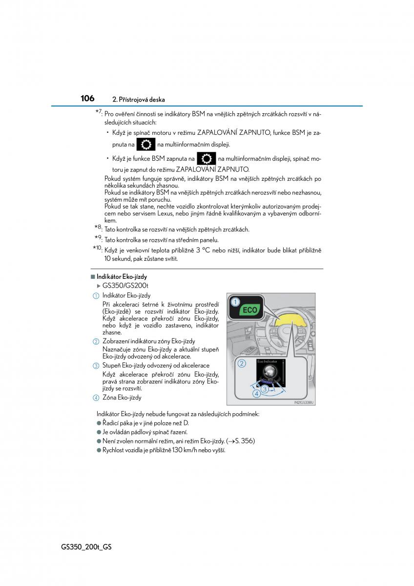 Lexus GS F IV 4 navod k obsludze / page 106