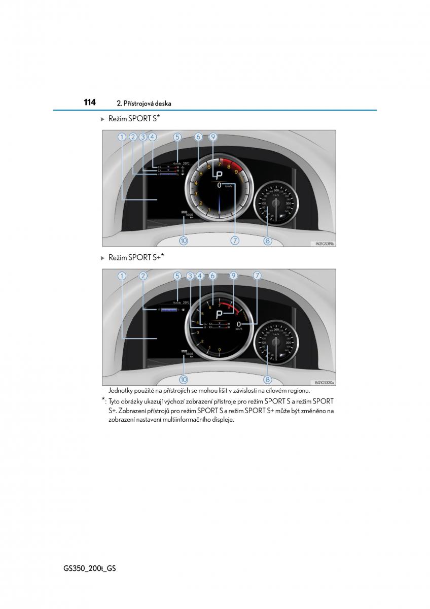 Lexus GS F IV 4 navod k obsludze / page 114