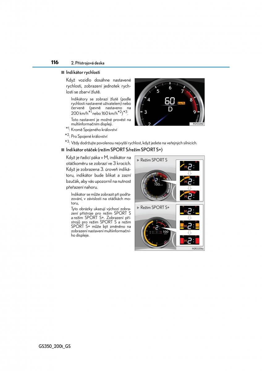 Lexus GS F IV 4 navod k obsludze / page 116