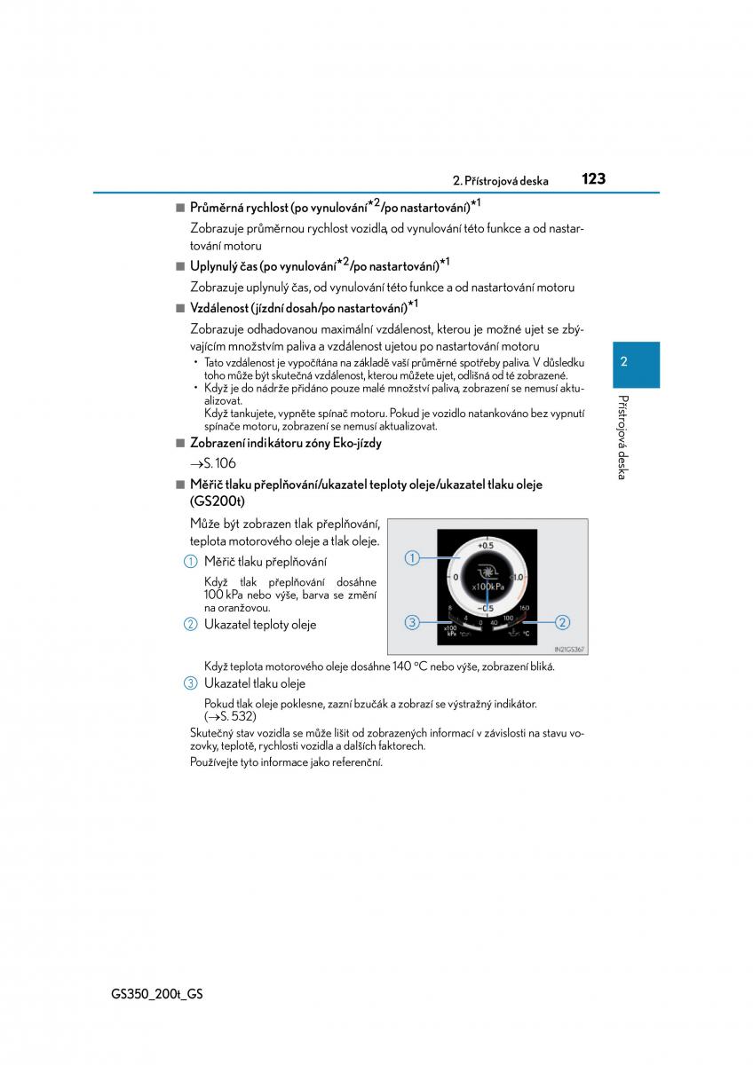 Lexus GS F IV 4 navod k obsludze / page 123