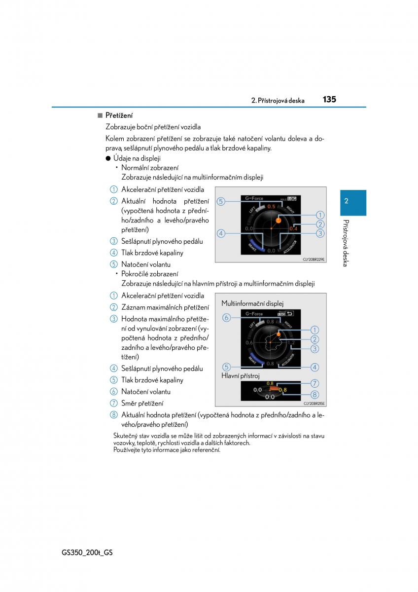 Lexus GS F IV 4 navod k obsludze / page 135