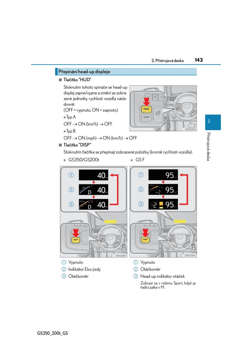 Lexus GS F IV 4 navod k obsludze / page 143
