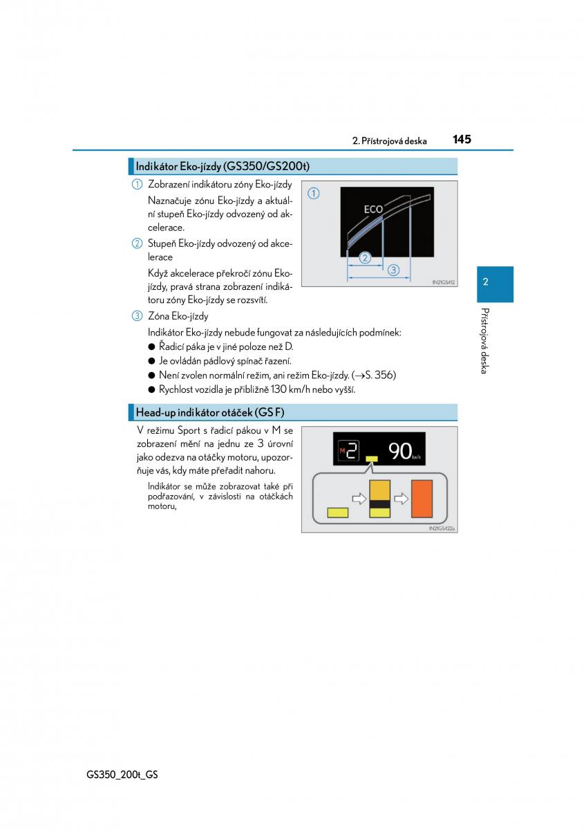 Lexus GS F IV 4 navod k obsludze / page 145