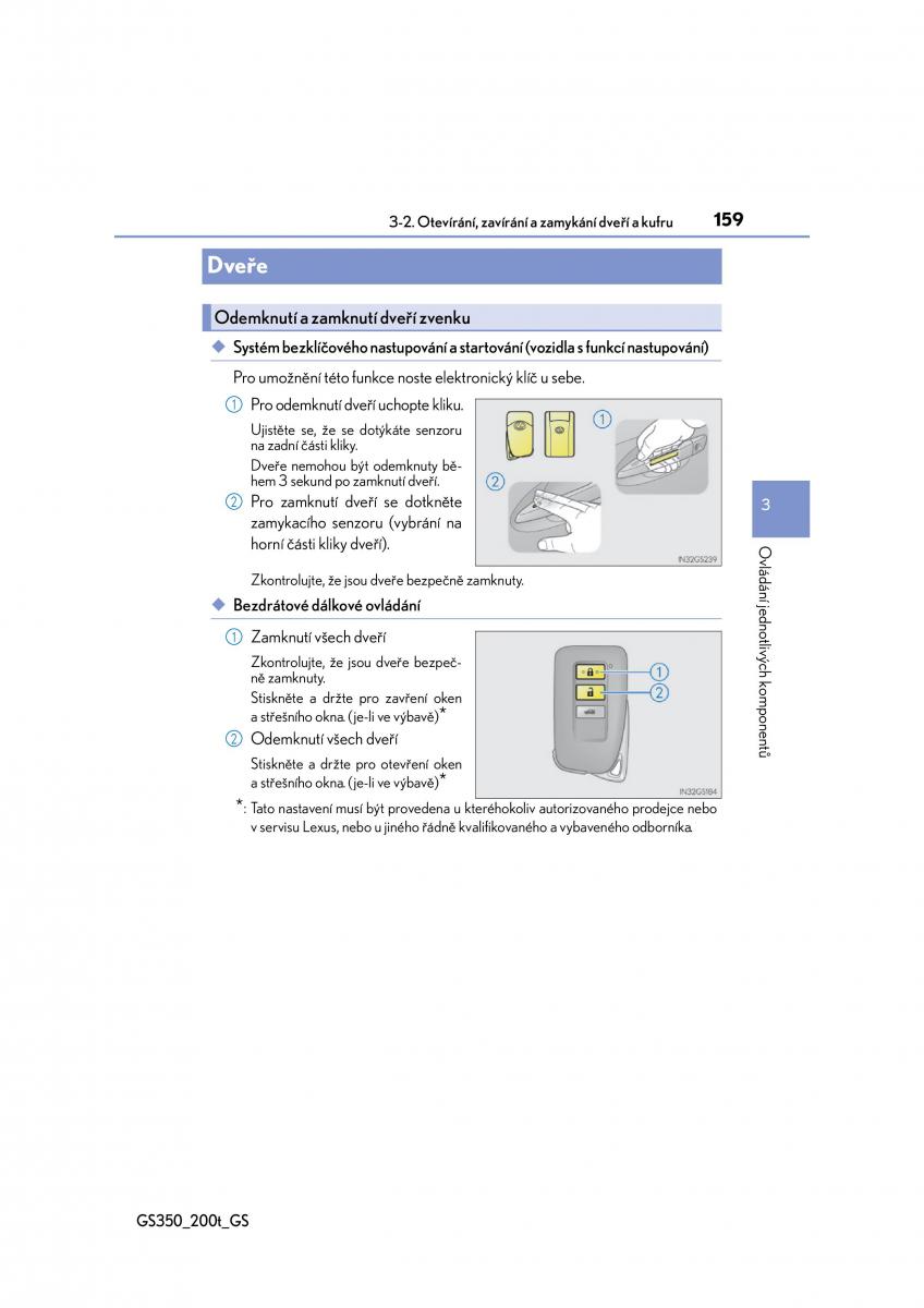 Lexus GS F IV 4 navod k obsludze / page 159