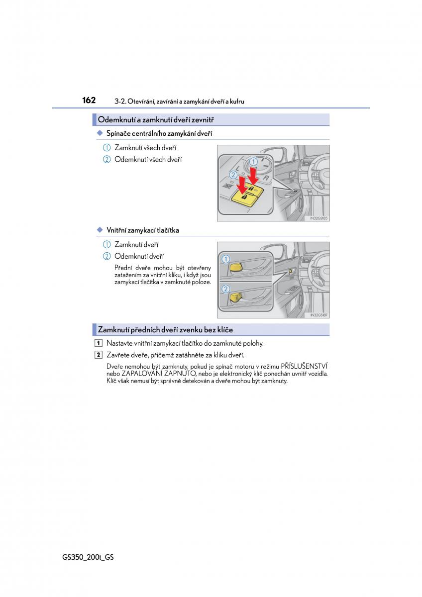 Lexus GS F IV 4 navod k obsludze / page 162