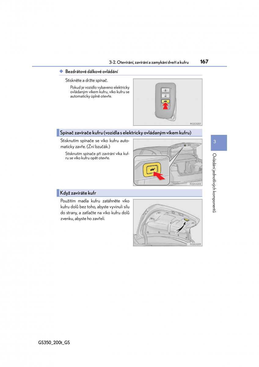 Lexus GS F IV 4 navod k obsludze / page 167