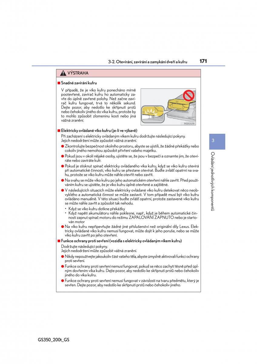 Lexus GS F IV 4 navod k obsludze / page 171