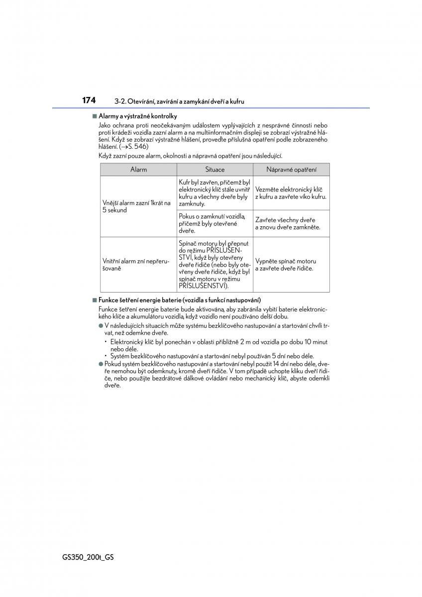 Lexus GS F IV 4 navod k obsludze / page 174