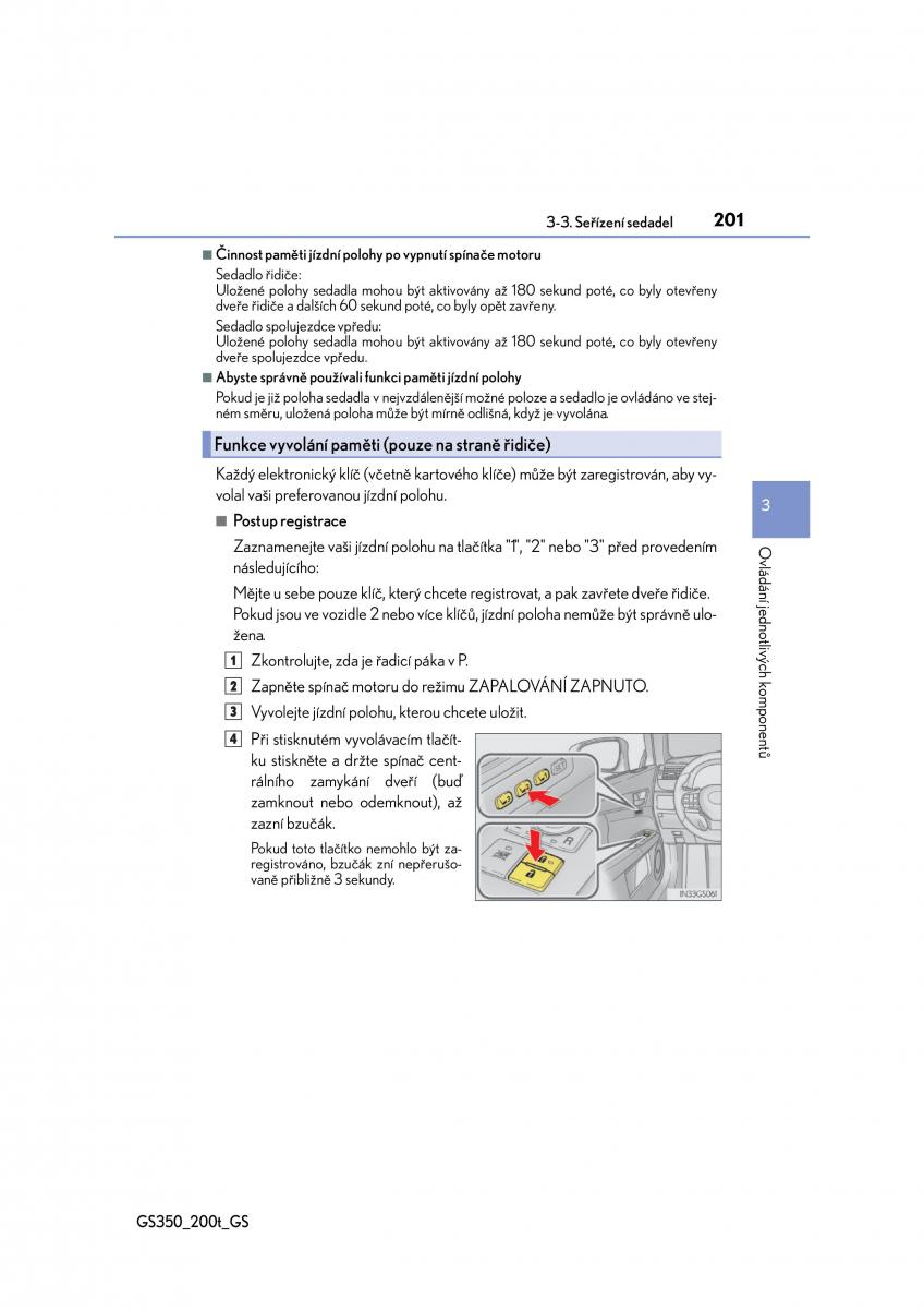 Lexus GS F IV 4 navod k obsludze / page 201