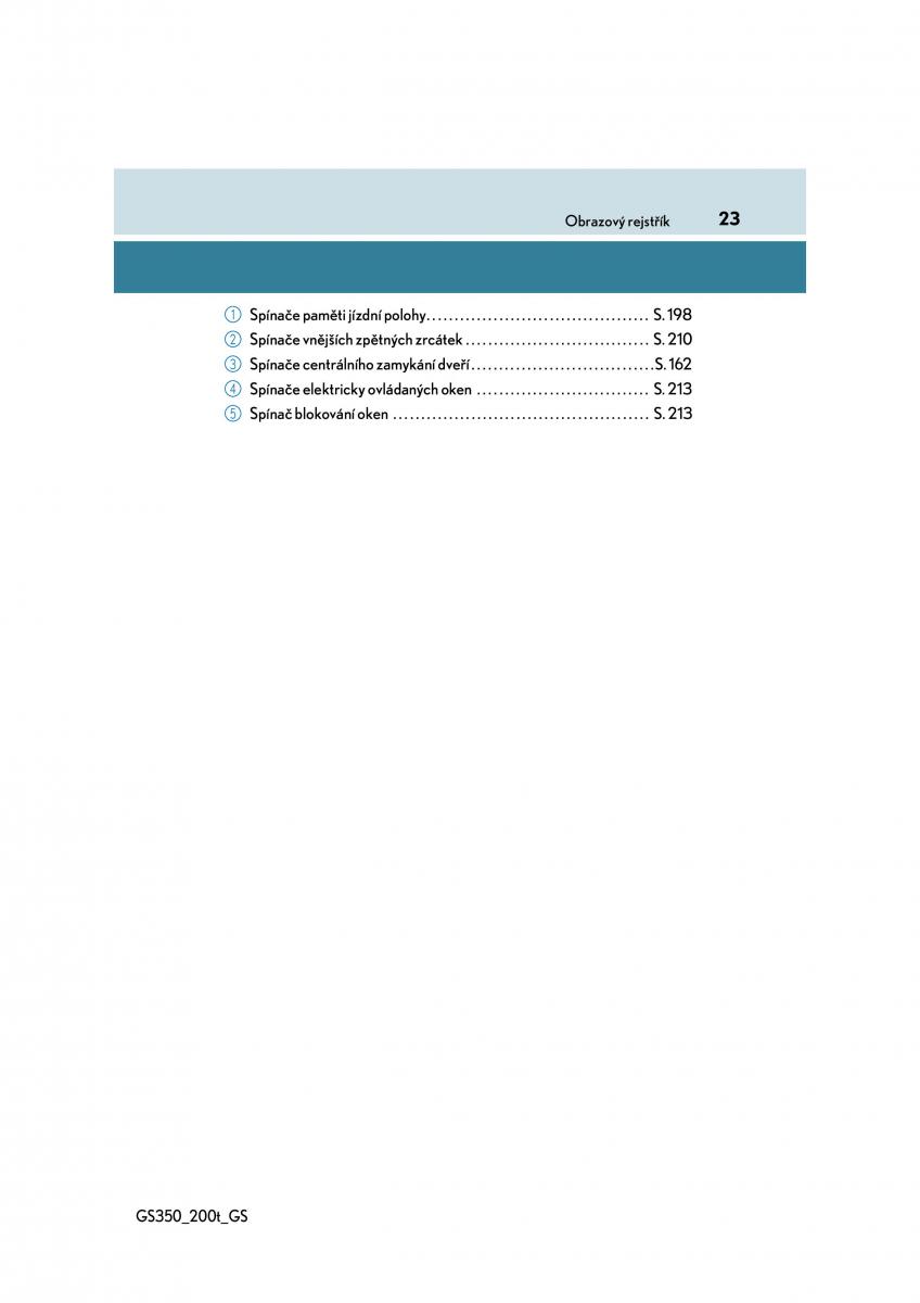 Lexus GS F IV 4 navod k obsludze / page 23