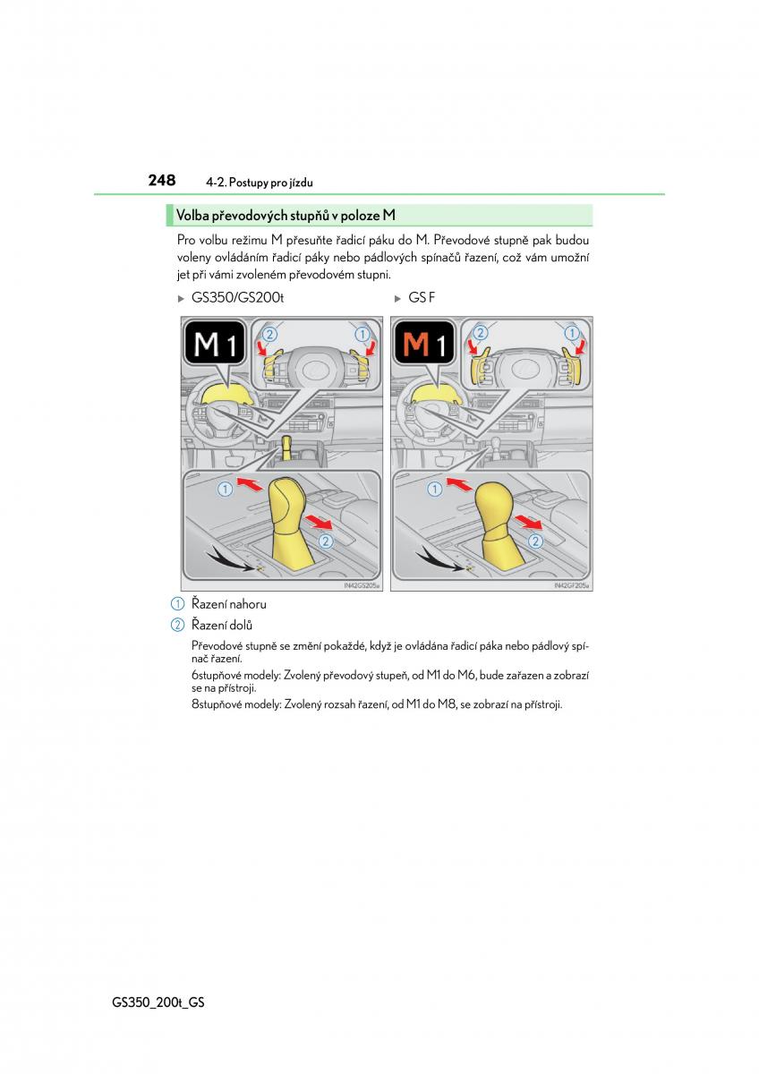 Lexus GS F IV 4 navod k obsludze / page 248