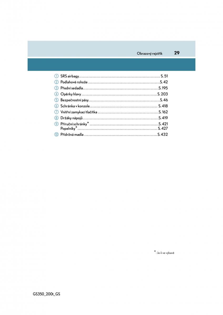 Lexus GS F IV 4 navod k obsludze / page 29