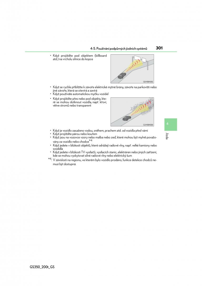 Lexus GS F IV 4 navod k obsludze / page 301