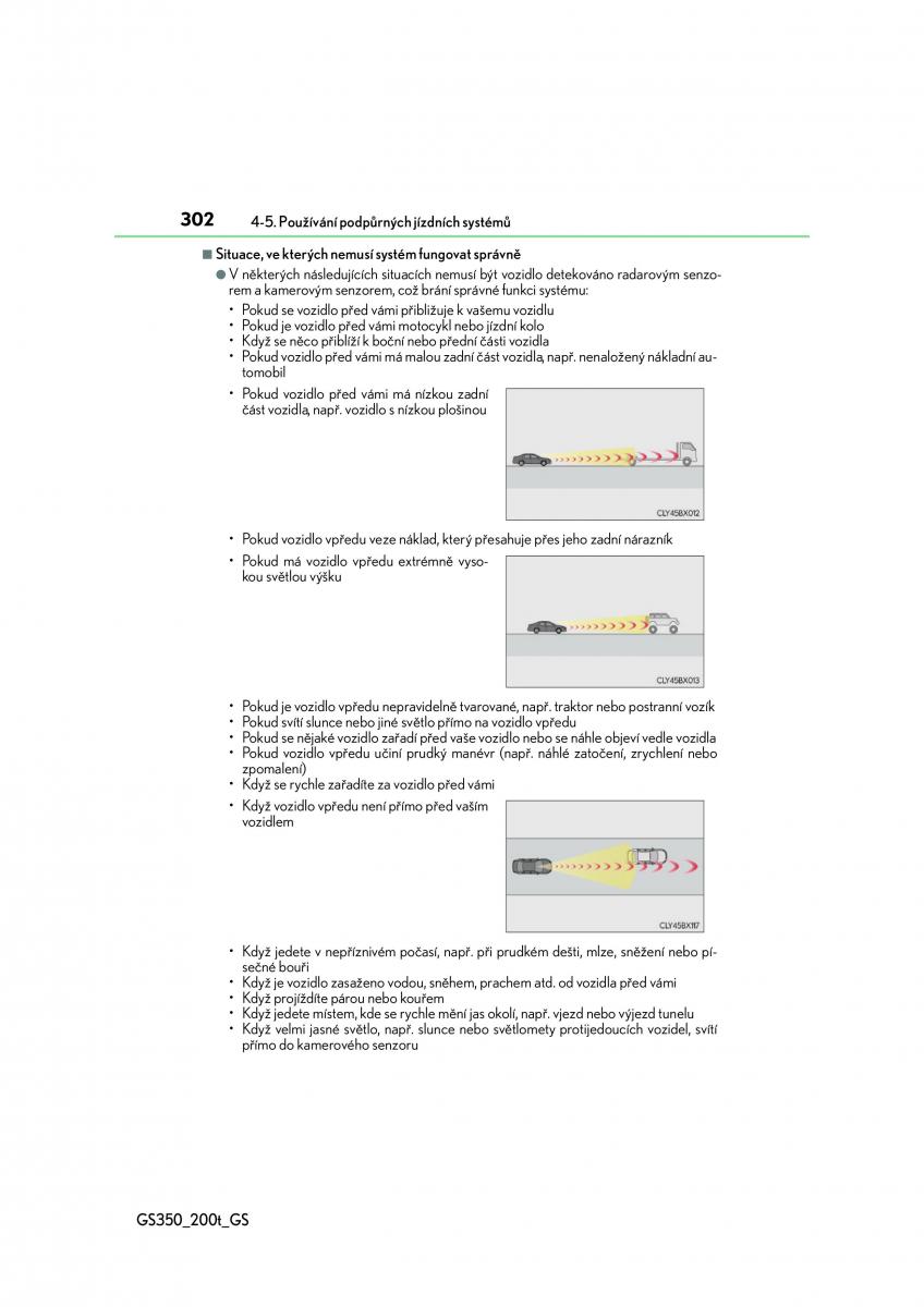 Lexus GS F IV 4 navod k obsludze / page 302