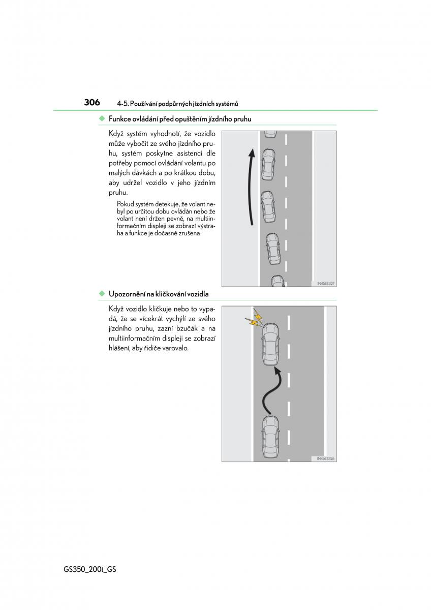 Lexus GS F IV 4 navod k obsludze / page 306