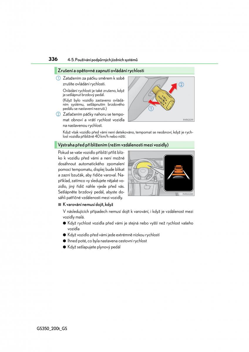 Lexus GS F IV 4 navod k obsludze / page 336