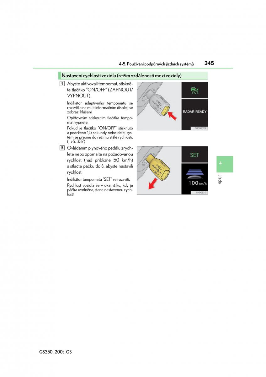 Lexus GS F IV 4 navod k obsludze / page 345