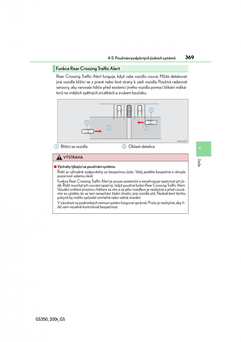 Lexus GS F IV 4 navod k obsludze / page 369