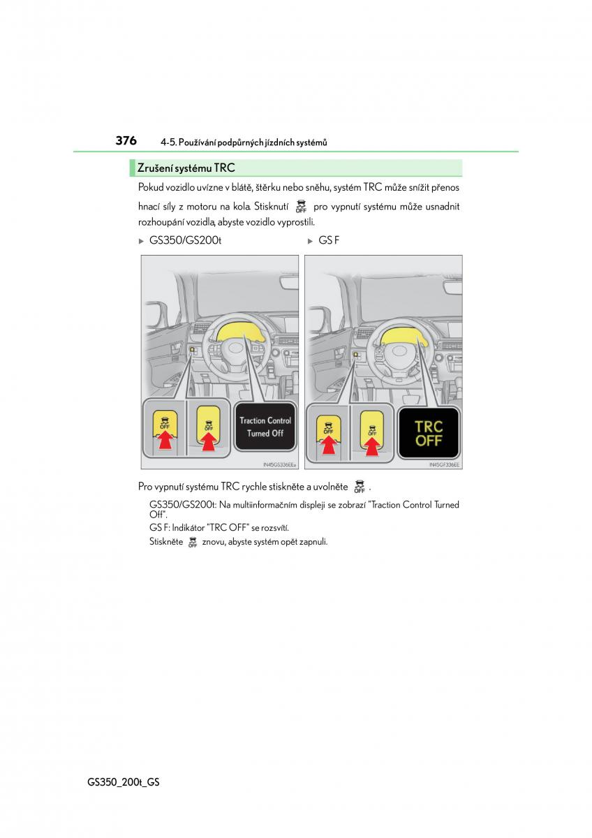 Lexus GS F IV 4 navod k obsludze / page 376