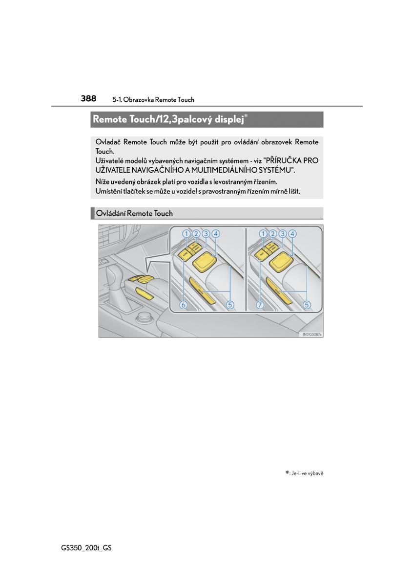 Lexus GS F IV 4 navod k obsludze / page 388