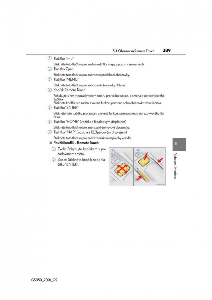 Lexus GS F IV 4 navod k obsludze / page 389