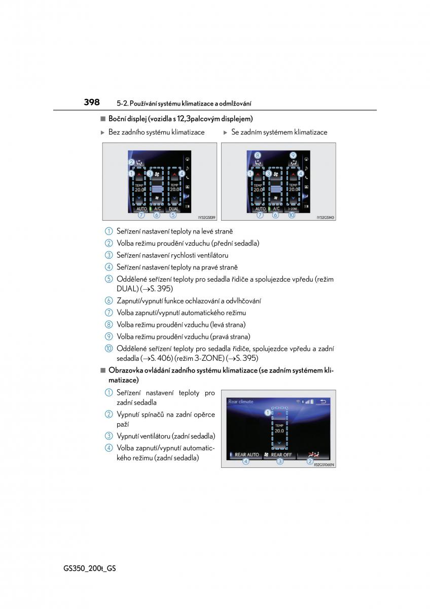 Lexus GS F IV 4 navod k obsludze / page 398