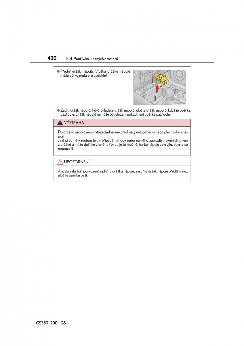 Lexus GS F IV 4 navod k obsludze / page 420
