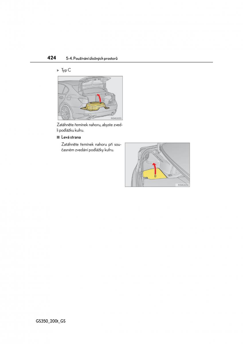 Lexus GS F IV 4 navod k obsludze / page 424