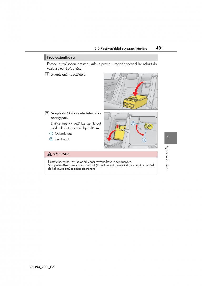 Lexus GS F IV 4 navod k obsludze / page 431