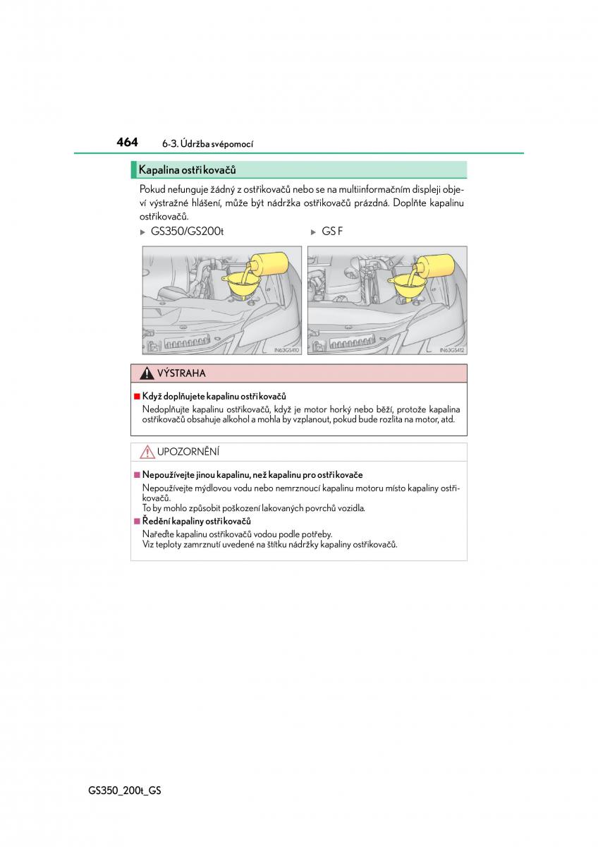 Lexus GS F IV 4 navod k obsludze / page 464