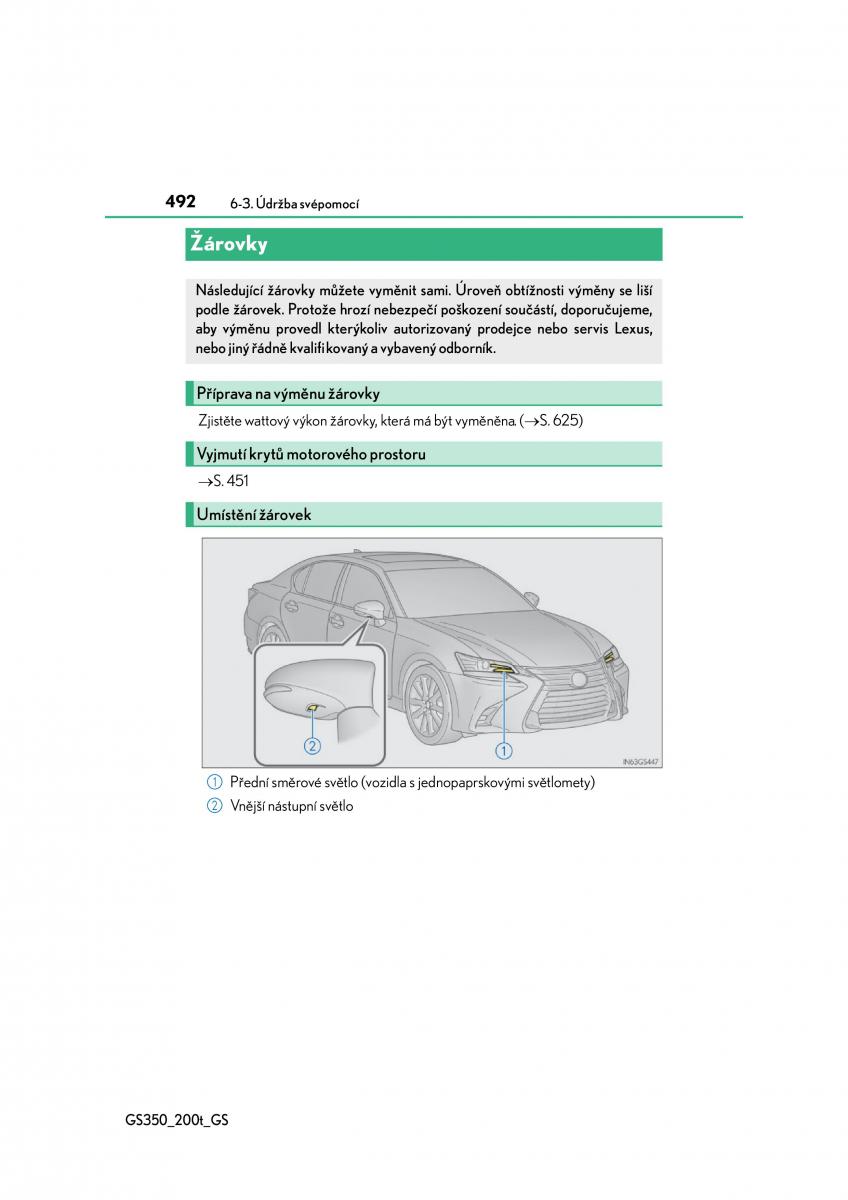 Lexus GS F IV 4 navod k obsludze / page 492