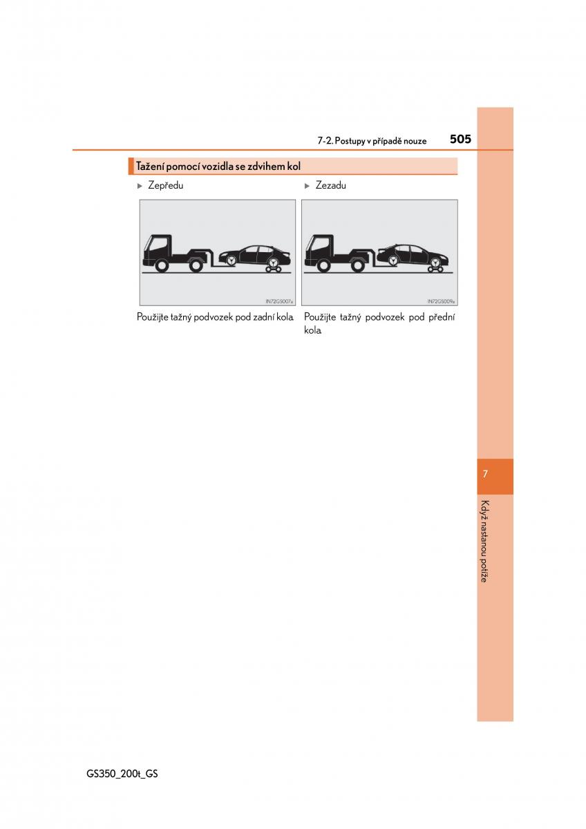 Lexus GS F IV 4 navod k obsludze / page 505