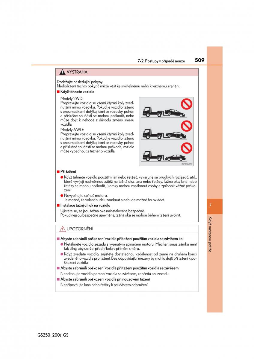 Lexus GS F IV 4 navod k obsludze / page 509