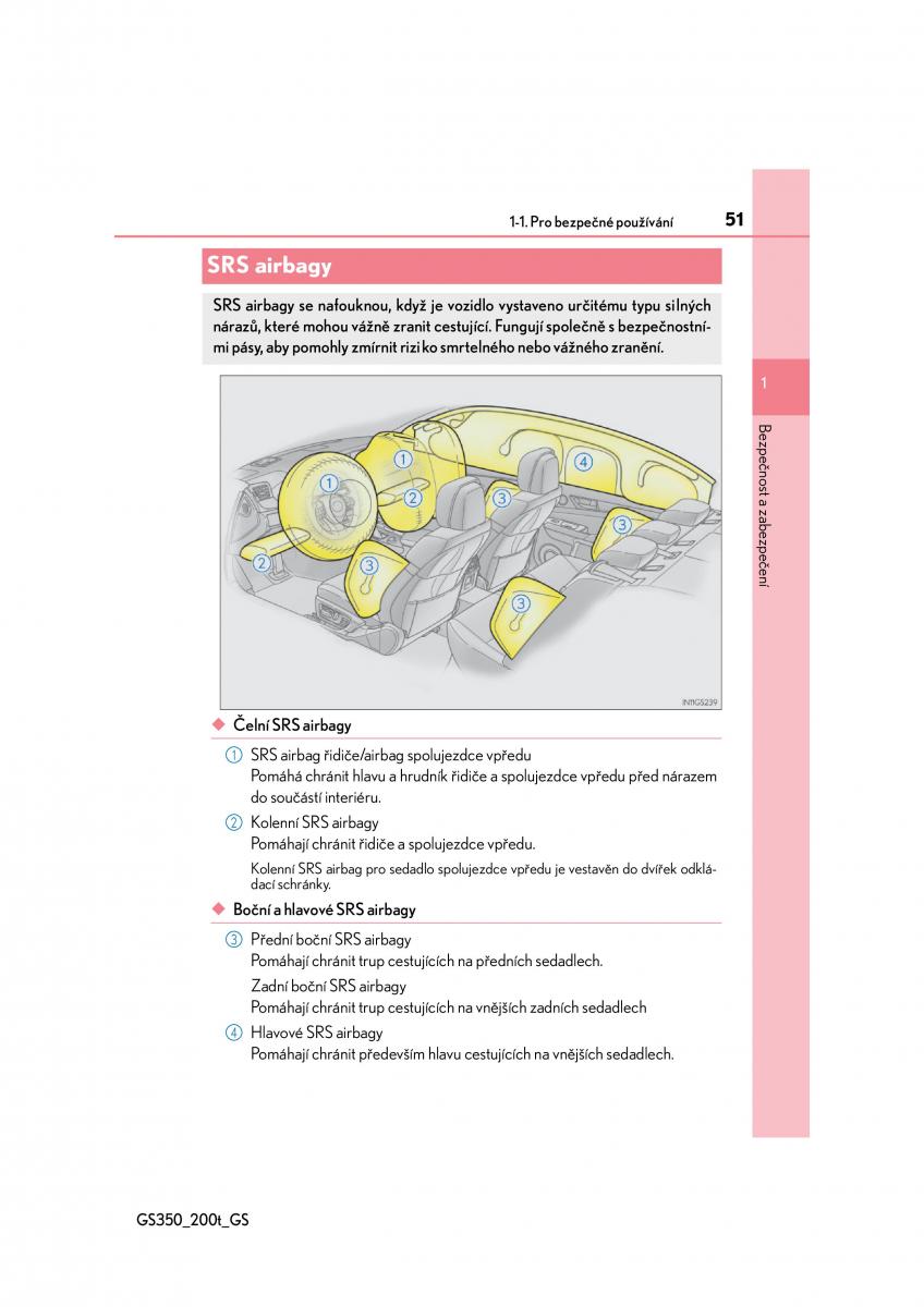 Lexus GS F IV 4 navod k obsludze / page 51