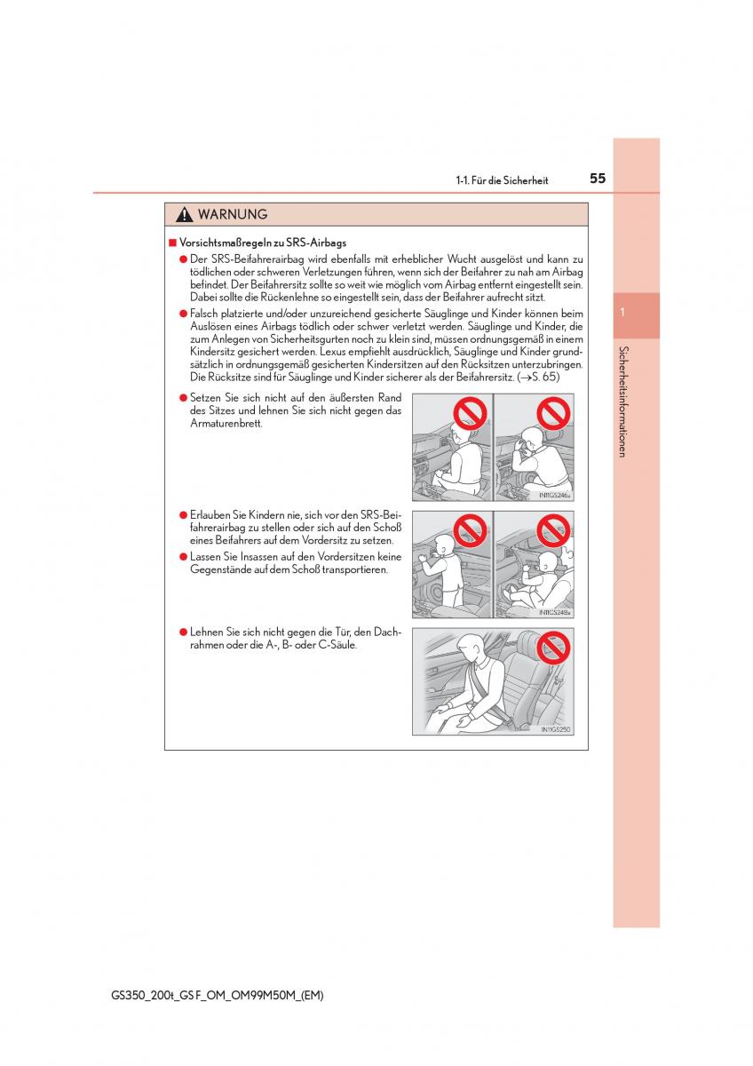 Lexus GS F IV 4 Handbuch / page 55
