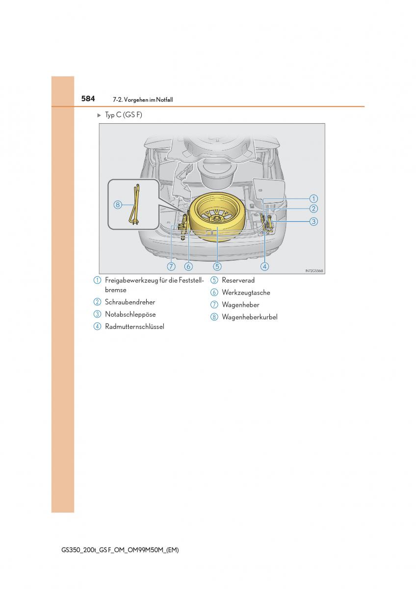 Lexus GS F IV 4 Handbuch / page 584