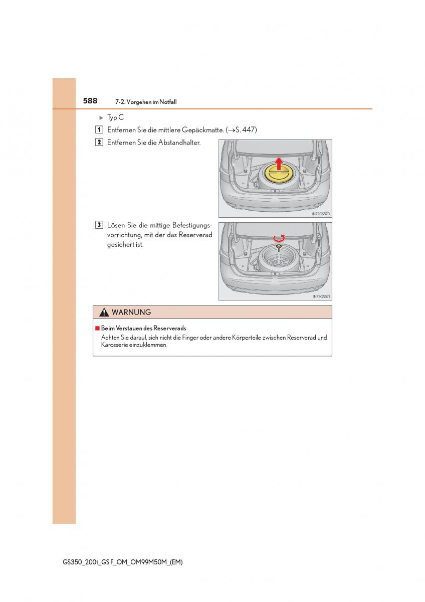 Lexus GS F IV 4 Handbuch / page 588