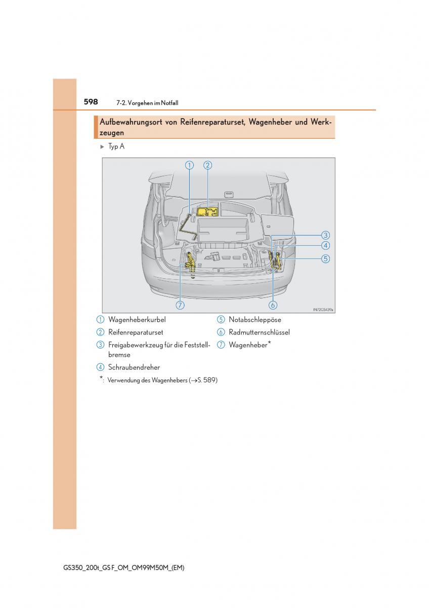 Lexus GS F IV 4 Handbuch / page 598