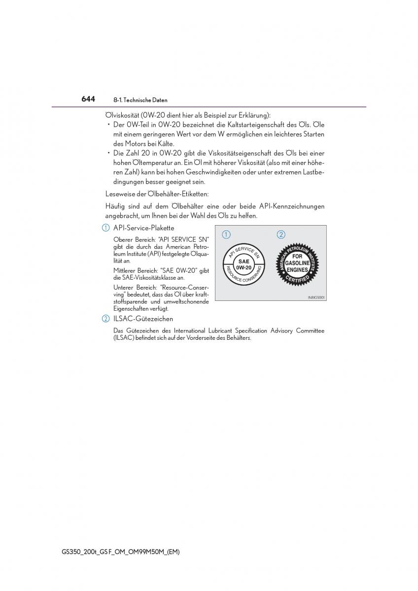 Lexus GS F IV 4 Handbuch / page 644