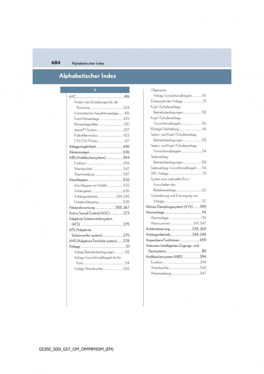 Lexus GS F IV 4 Handbuch / page 684