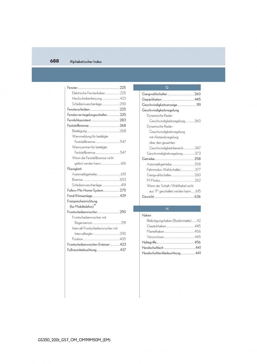 Lexus GS F IV 4 Handbuch / page 688