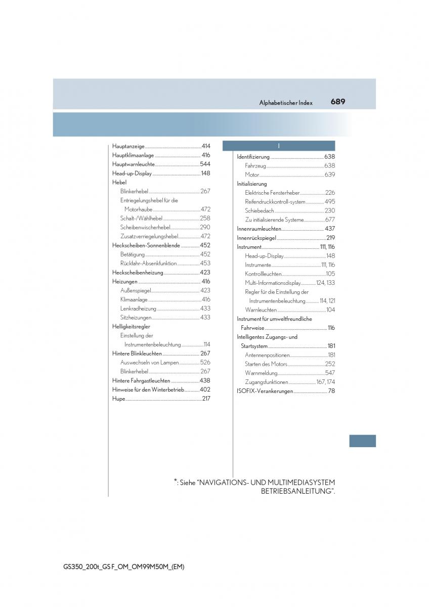 Lexus GS F IV 4 Handbuch / page 689