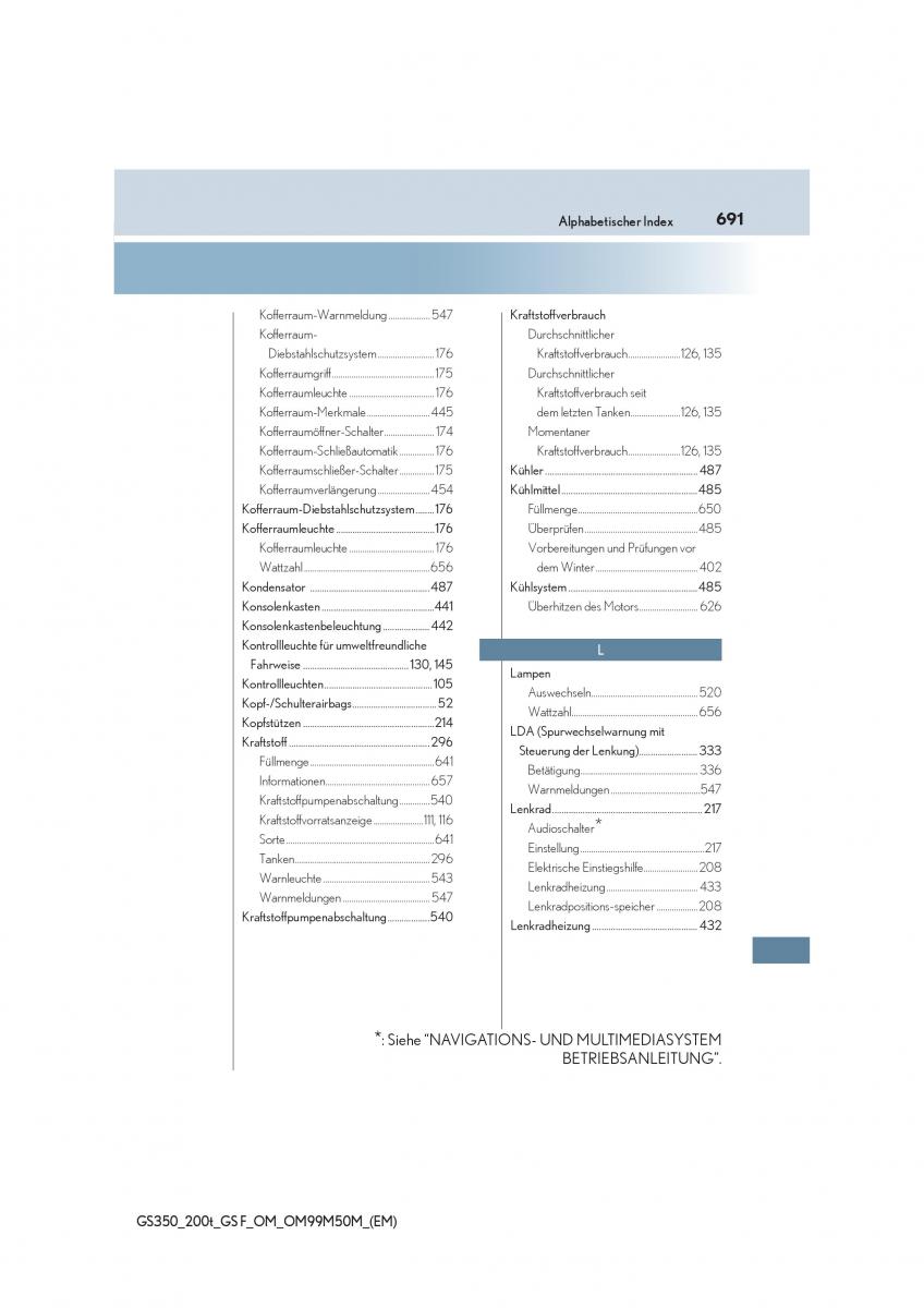 Lexus GS F IV 4 Handbuch / page 691