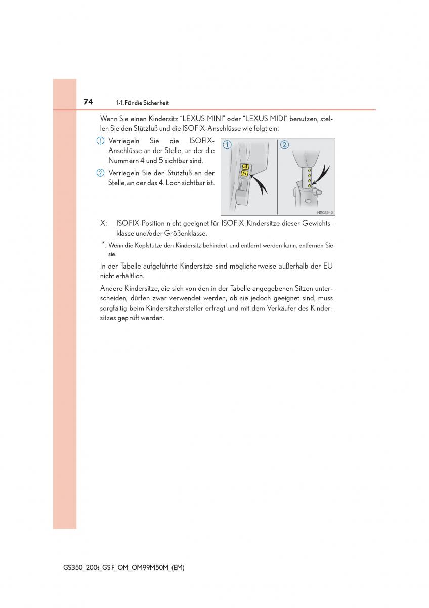 Lexus GS F IV 4 Handbuch / page 74