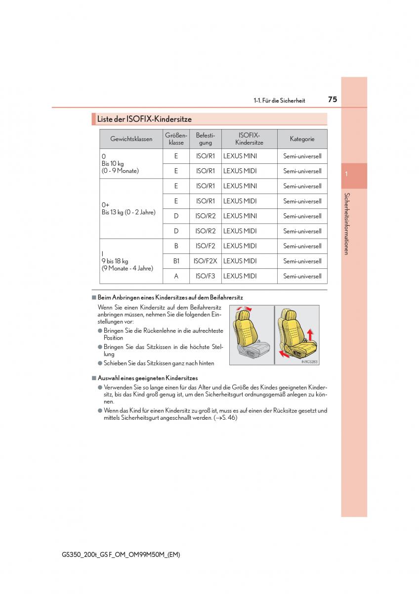 Lexus GS F IV 4 Handbuch / page 75