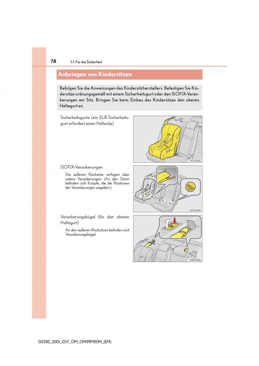 Lexus GS F IV 4 Handbuch / page 78