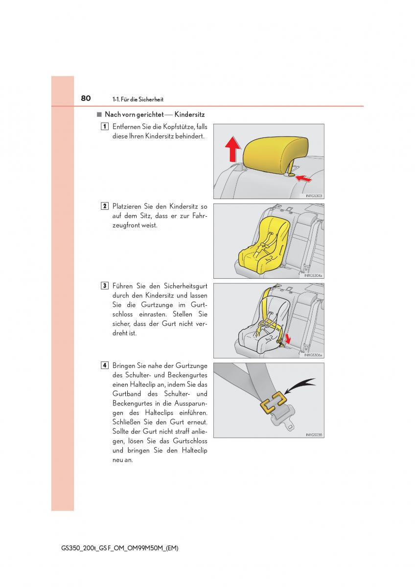Lexus GS F IV 4 Handbuch / page 80