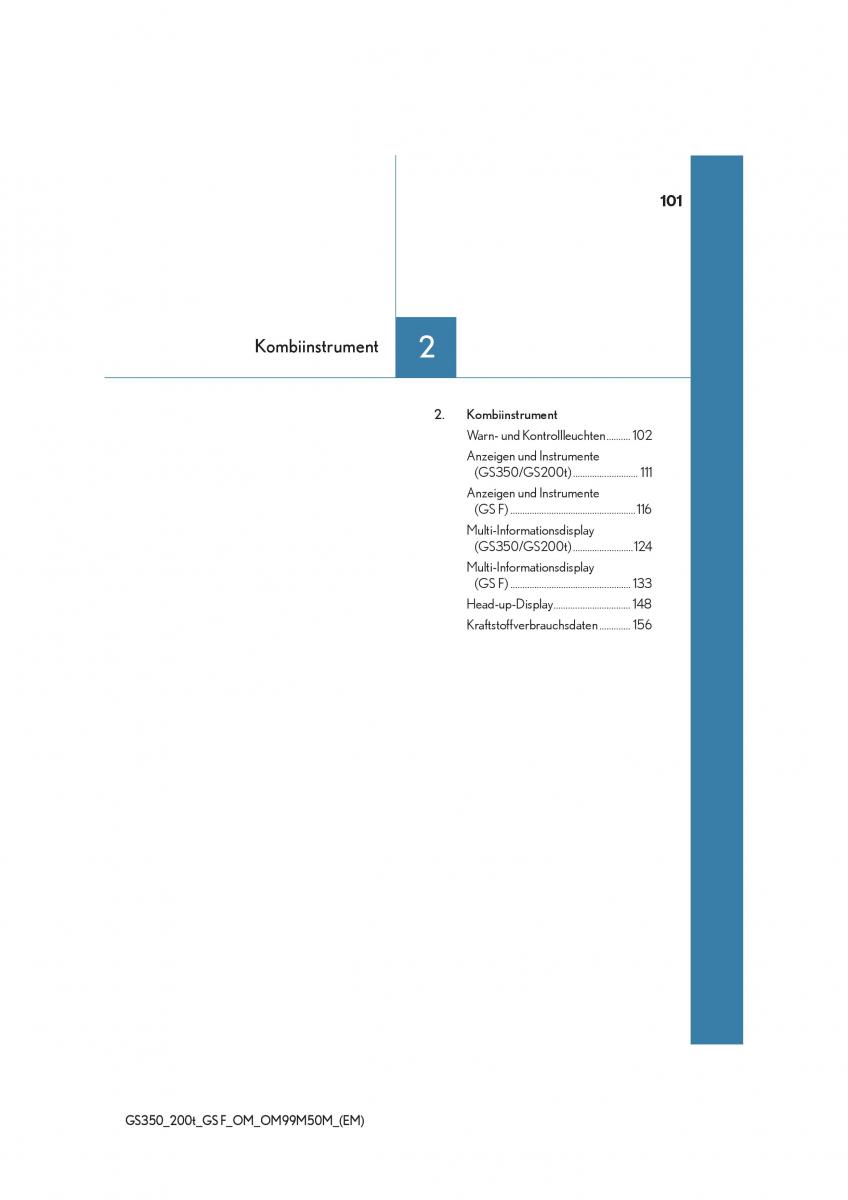 Lexus GS F IV 4 Handbuch / page 101